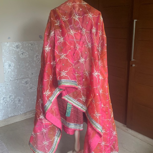 ENSEMBLE LEHENGA: Vibrant. Stands out. Choli 32-34. STUNNING DUPATTA! - Picture 10 of 17